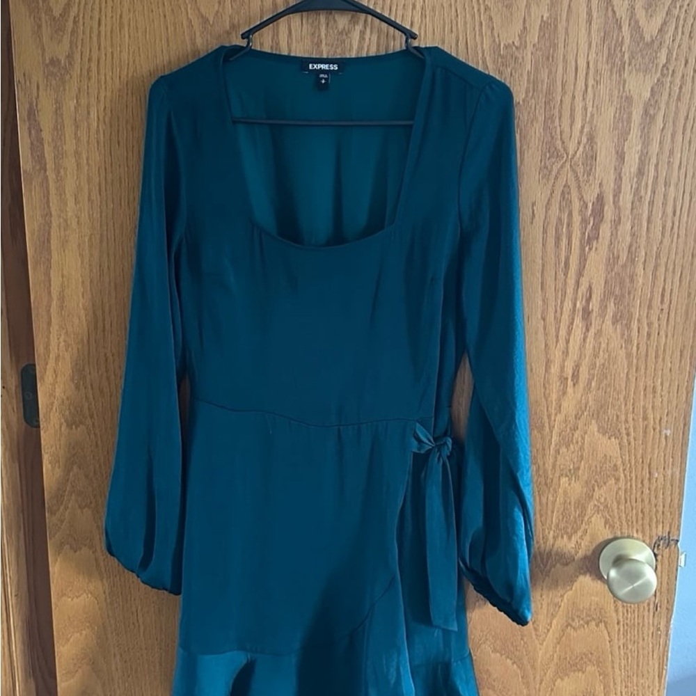 Express Emerald Long Sleeve Dress